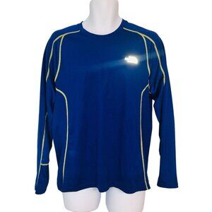 The North Face Mens L Blue Shirt Layering Long Sleeve Athletic Flash Dry